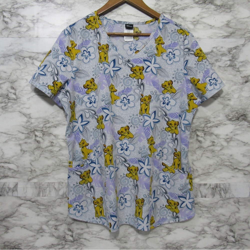 Disney Simba from Lion King Srub Top Size Large